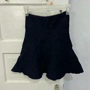 Zara knit black skater skirt size small